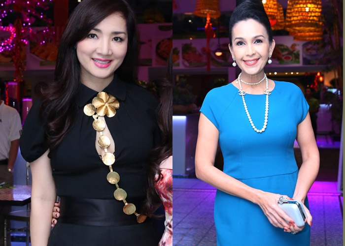 Hoa hau Giang My va Diem My do nhan sac khong tuoi tac hinh anh