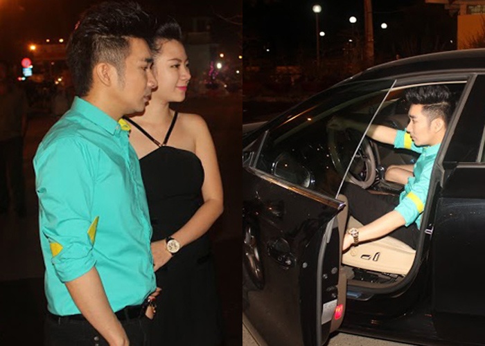 Quang Ha lai xe hop dua ban gai di sam Tet giua dem hinh anh