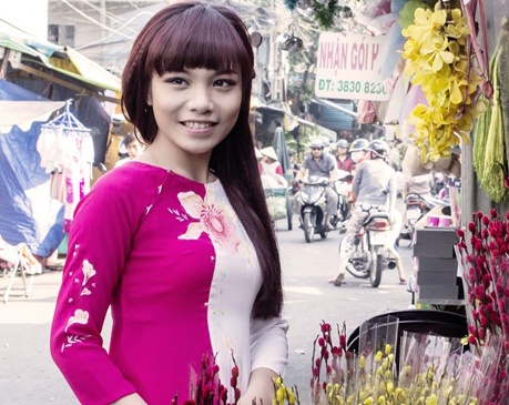 Vu Thao My don Tet cuoi o Nam Dinh truoc khi Nam tien hinh anh