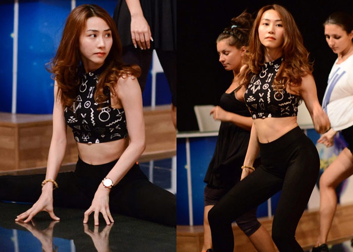 Ngan Khanh eo con kien tren san tap 'Buoc nhay hoan vu' hinh anh