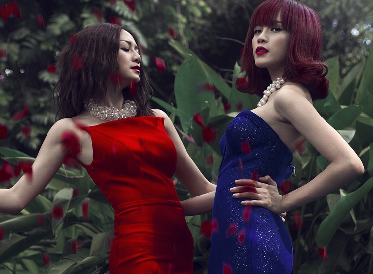 Chi em Thieu Bao Trang khoe ve goi cam voi dam xe cao hinh anh