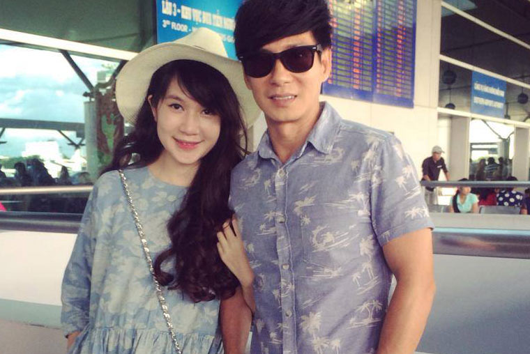 Vo Ly Hai vac bung bau di du lich ky niem 10 nam yeu nhau hinh anh