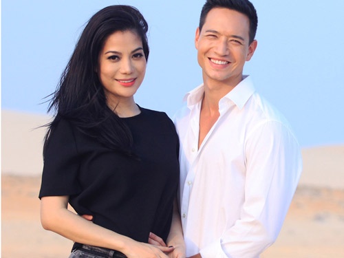 Truong Ngoc Anh va nguoi tinh tin don om nhau hau truong MV hinh anh