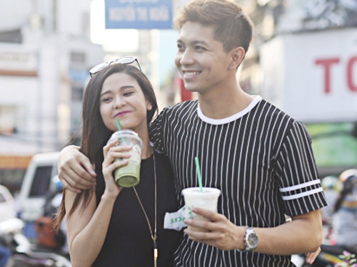 Vo chong Tim va Truong Quynh Anh tinh tu nhu thuo moi yeu hinh anh