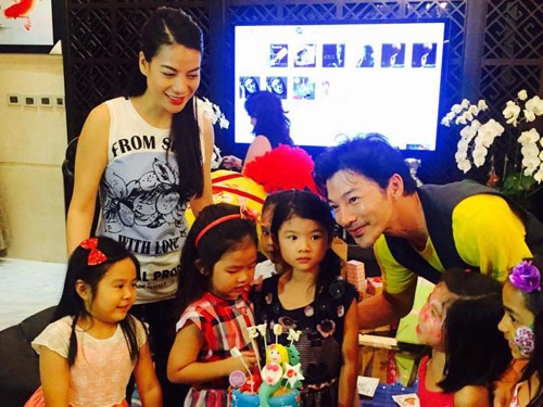 Tran Bao Son ve nha cu to chuc sinh nhat be Bao Tien hinh anh