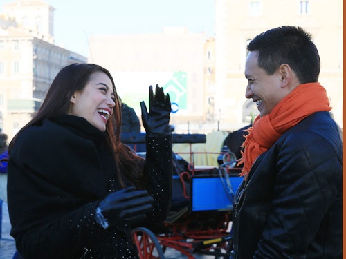 Truong Ngoc Anh - Kim Ly hanh phuc o troi Tay hinh anh