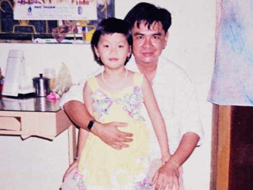 Diem Trang khoe anh xinh xan, de thuong tu be hinh anh