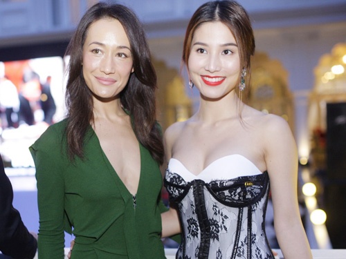 Maggie Q dien vay xe sau rang ngoi ben Diem My 9X hinh anh