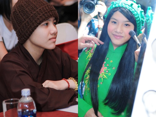 Con gai nuoi Quang Le khac la khi lan dau mang toc gia hinh anh