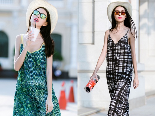 Ha Tang lang xe mot vay ngu xuong pho trong BST moi hinh anh