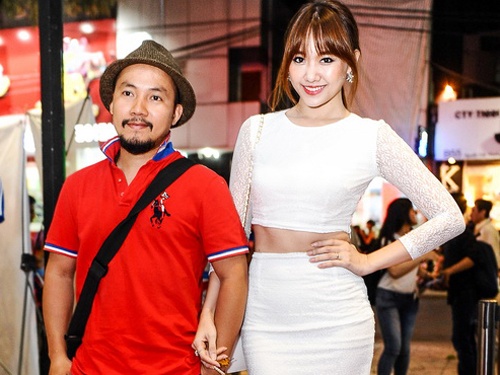 Hari Won mang giay cao got khi di cung ban trai Tien Dat hinh anh