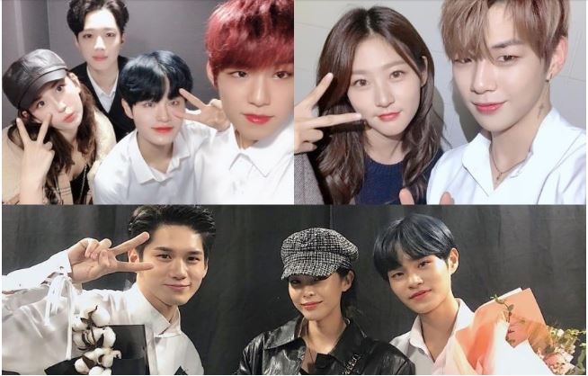 Jimin,  Xiumin ung ho WANNA ONE tai concert cuoi anh 4