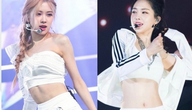 Ba my nu nghien mac crop top khoe vong eo con kien hinh anh