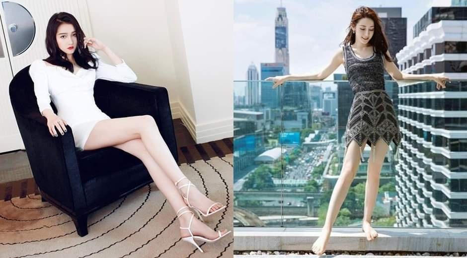 Dan sao nu so huu doi chan dai tren mot met hinh anh