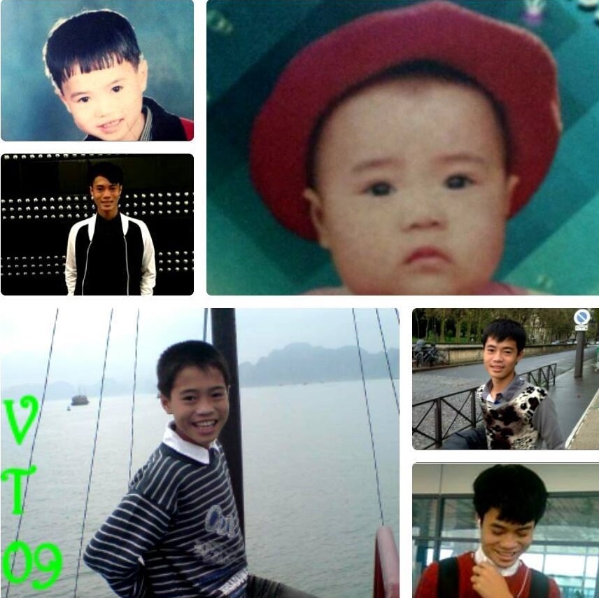 Anh cac cau thu tuyen VN khi con be anh 5