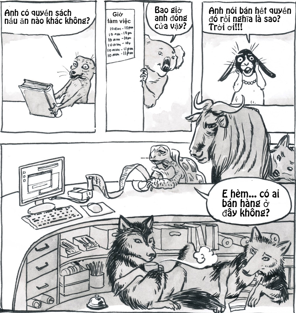 Bo tranh nhung kieu khach hang thuong gap anh 4