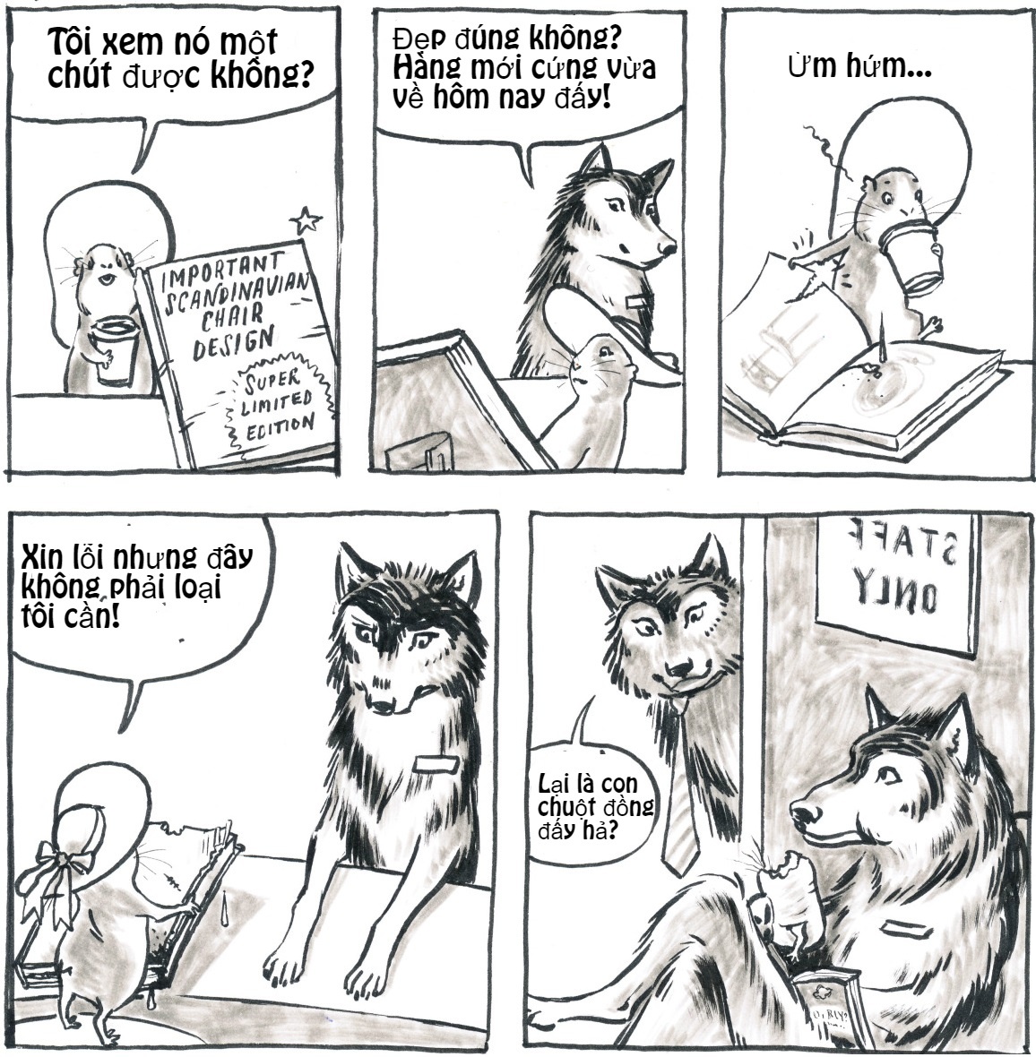 Bo tranh nhung kieu khach hang thuong gap anh 2