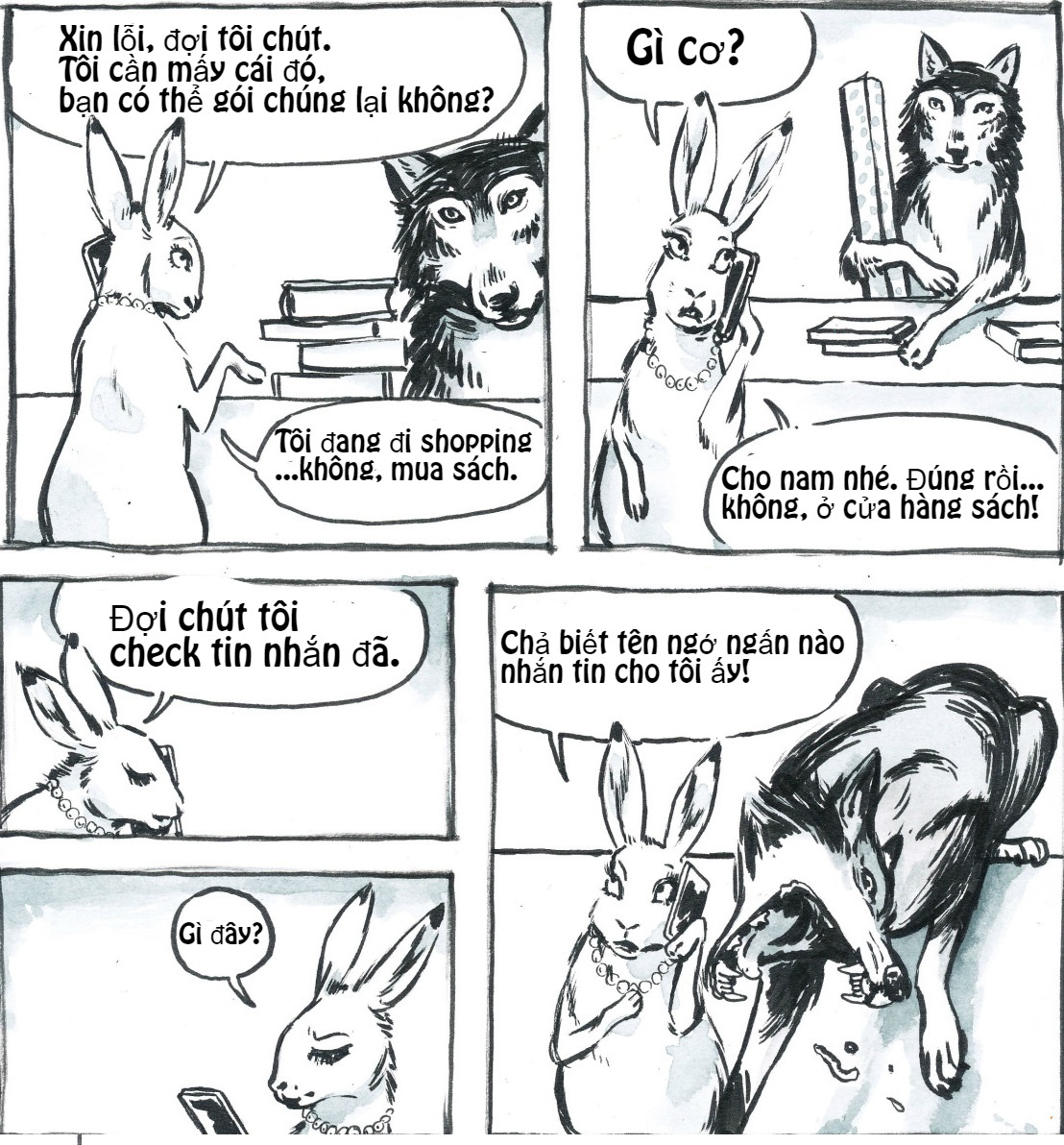 Bo tranh nhung kieu khach hang thuong gap anh 7