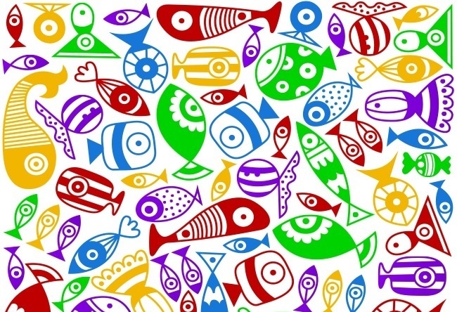 Do ban tim thay chiec keo giua dan ca sac so trong vong 10 giay hinh anh