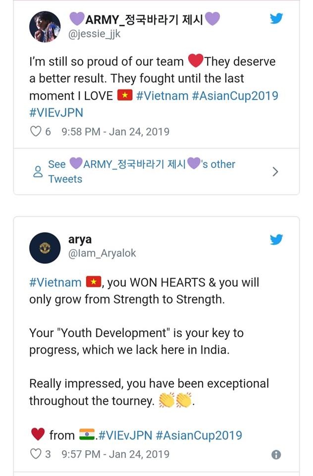Dân mạng thế giới gửi lời động viên tuyển Việt Nam ảnh 6 Dan mang the gioi gui loi dong vien tuyen Viet Nam anh 6