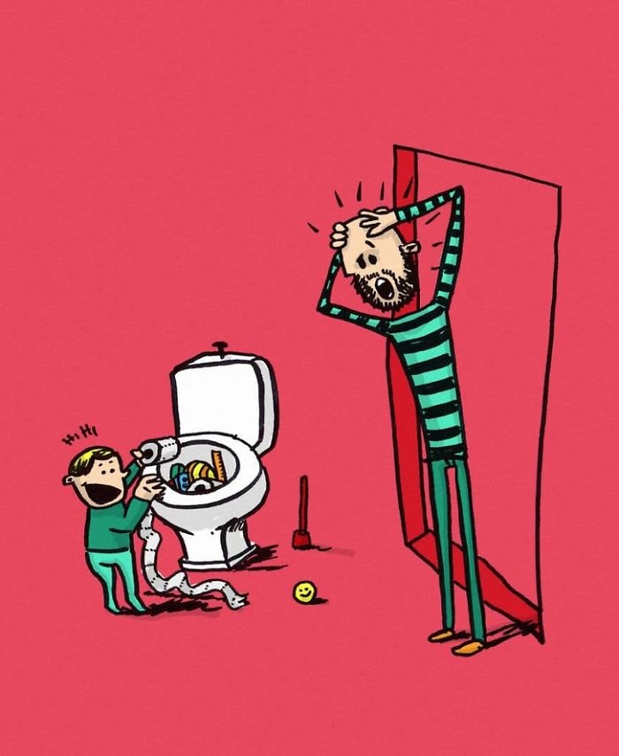 Khi bo phai cham con thay me anh 1