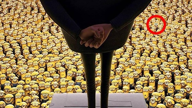 Đáp án câu đố tìm chú bọt biển giữa bầy Minion ảnh 2 Dap an cau do tim chu bot bien giua bay Minion anh 2