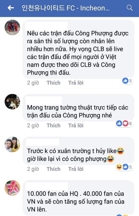 Doi bong Han Quoc gui loi cam on bang tieng Viet khi dat 50.000 luot thich anh 3