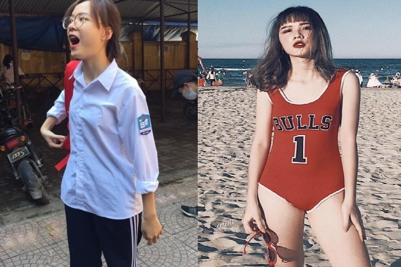 Di hoc mac dong phuc gian di, di choi bong hoa hot girl sang chanh hinh anh