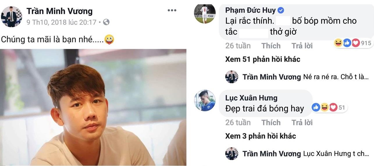 Đức Huy bình luận cục súc trên bài đăng của đồng đội ảnh 3 Duc Huy binh luan cuc suc tren bai dang cua dong doi anh 3