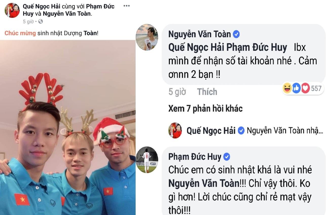 Đức Huy chuyển khoản 124.000 đồng mừng sinh nhật Văn Toàn ảnh 5 Duc Huy chuyen khoan 124.000 dong mung sinh nhat Van Toan anh 5