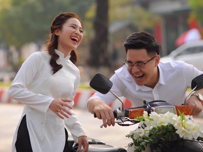 Cap 9X Thai Nguyen yeu 7 nam va anh cuoi 'cuoi khong thay mat troi' hinh anh