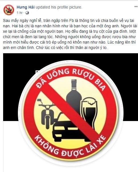 Thay anh dai dien da uong ruou bia thi khong lai xe anh 4