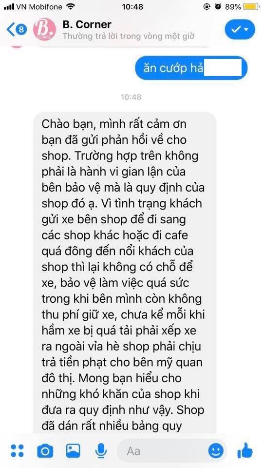Shop bị tố thu phí gửi xe 200 nghìn  ảnh 2 Shop bi to thu phi gui xe 200 nghin anh 2