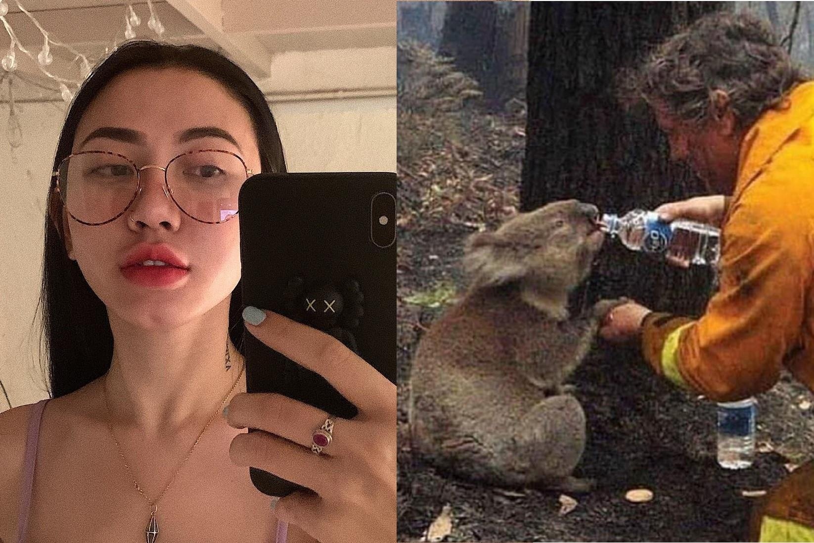 Hot girl bi to 'song ao' khi share nham anh ve vu chay rung Amazon hinh anh