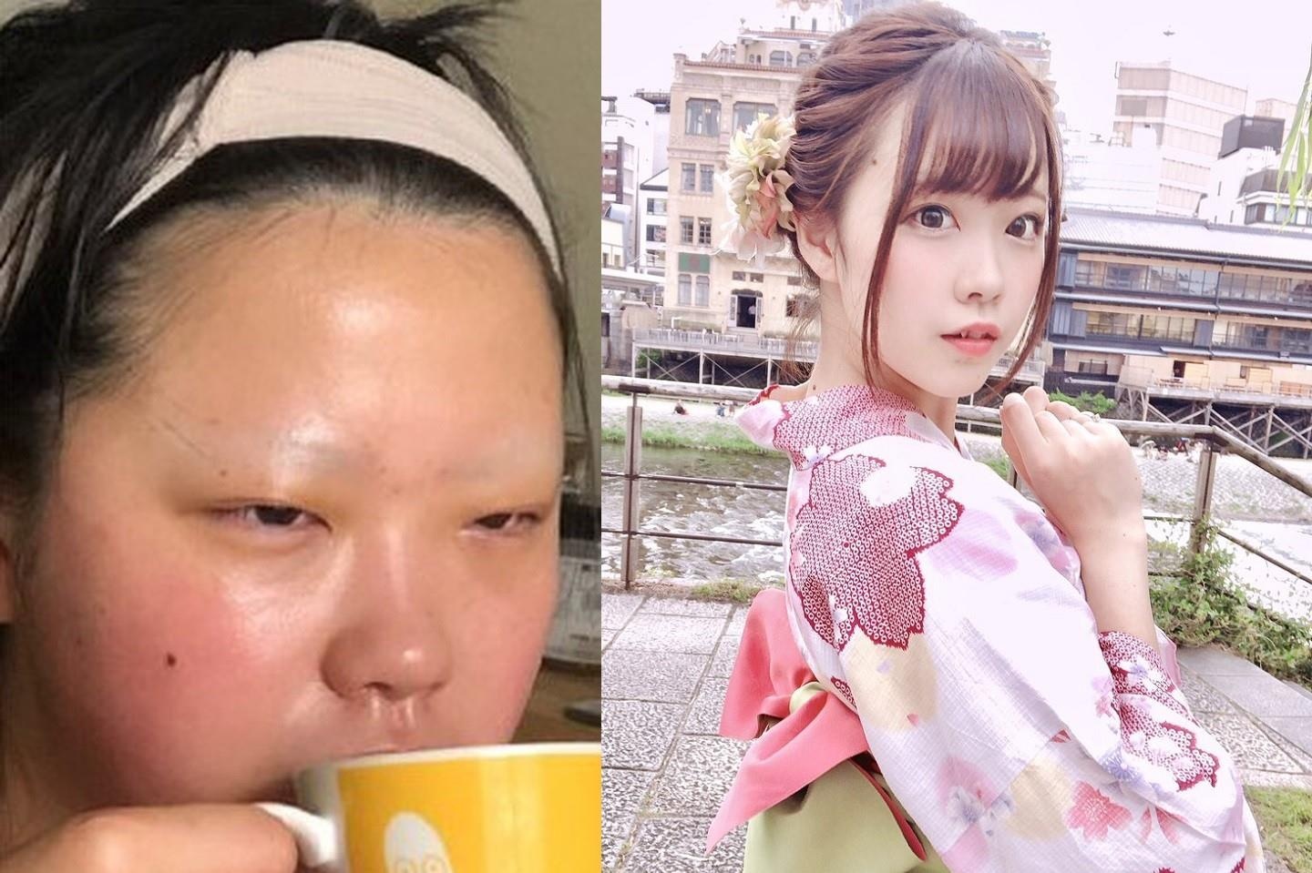 Nhan sac that sau lop son phan cua cosplayer dinh dam Nhat Ban hinh anh