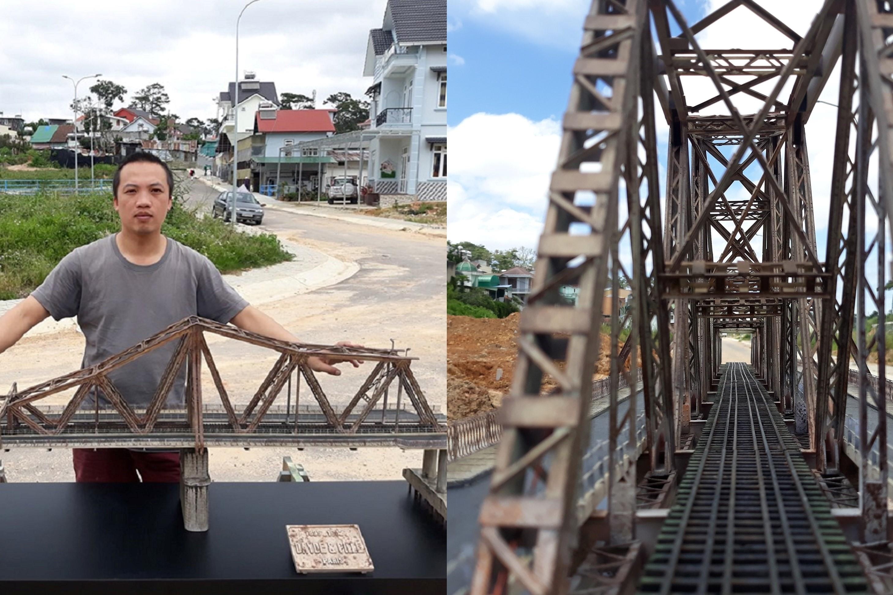 500 gio lam mo hinh cau Long Bien cua chang ky su tin hoc hinh anh