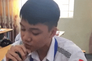 Man ngau hung 'Hong nhan' hay nhu 'nuot dia' cua nam sinh Quang Ninh hinh anh