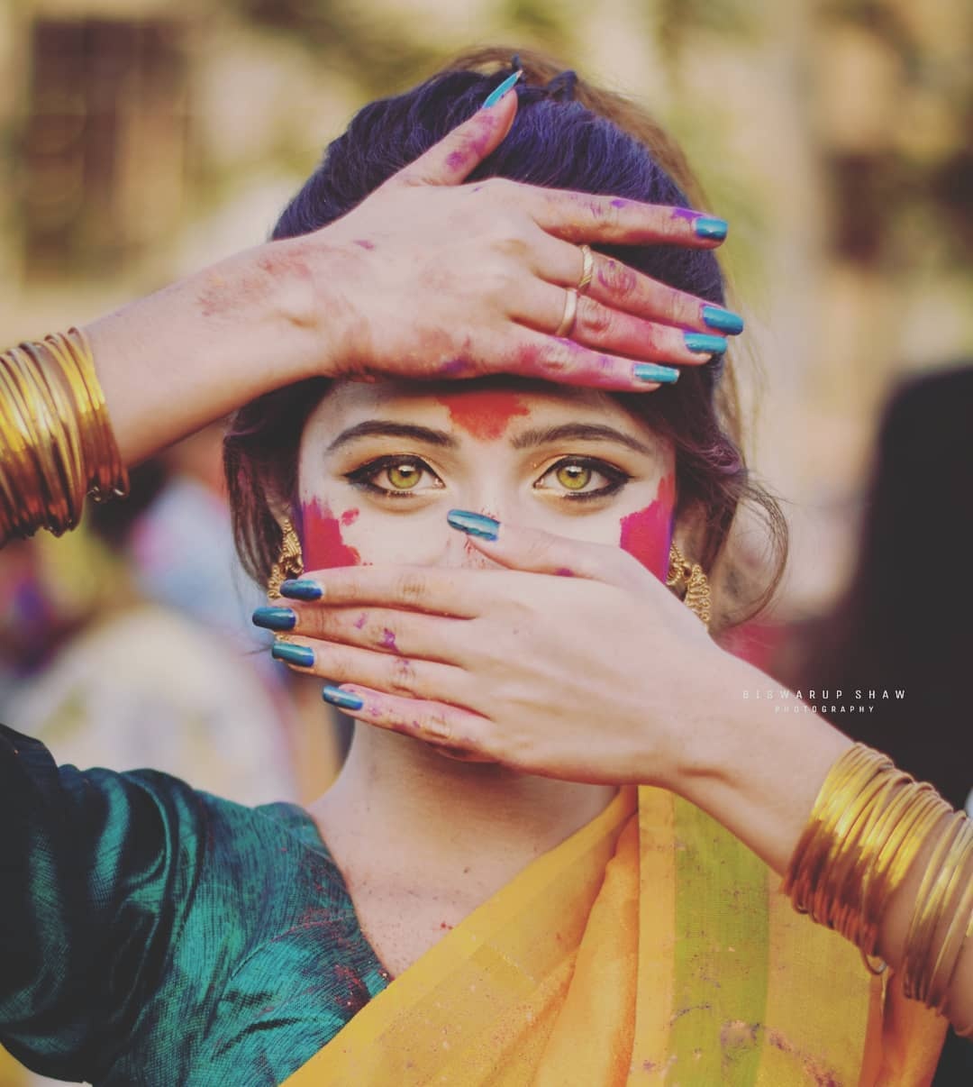 Thieu nu An Do trong le hoi mua xuan anh 2