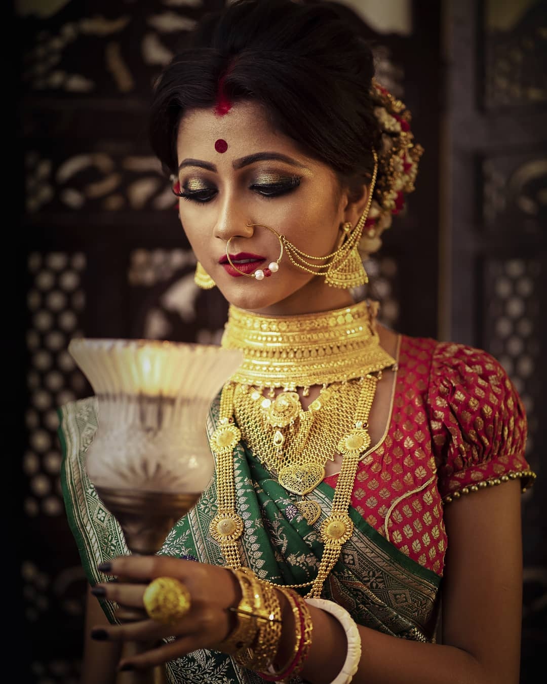 Thieu nu An Do trong le hoi mua xuan anh 11