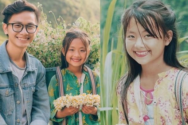 Co be ban hoa ven duong o Ha Giang bat ngo noi tren mang hinh anh