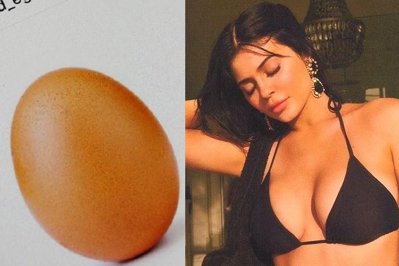 Khi qua trung vo danh danh bai Kylie Jenner nho mot dong caption hinh anh