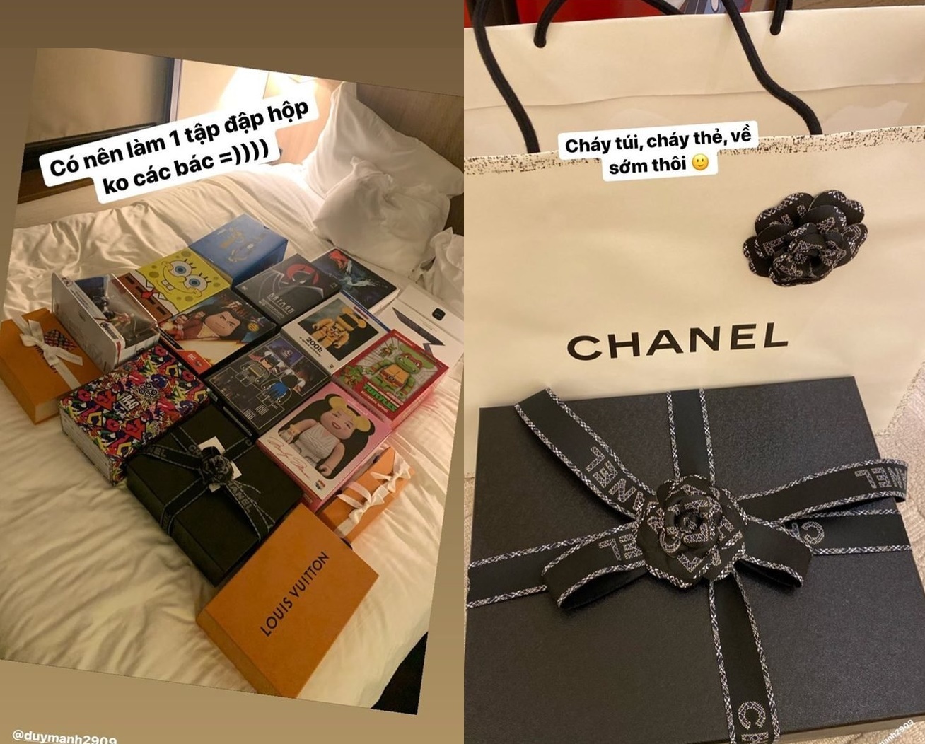 Bạn gái Duy Mạnh mua hàng hiệu ảnh 1 Ban gai Duy Manh mua hang hieu anh 1