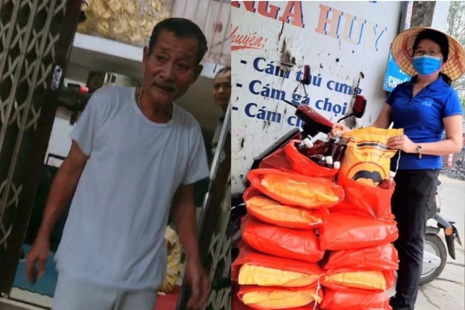 Vo chong chu tro Ha Noi tang gao cho nguoi thue nha hinh anh