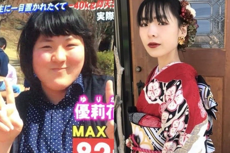 Co gai Nhat giam 40 kg de to tinh voi thay giao hinh anh