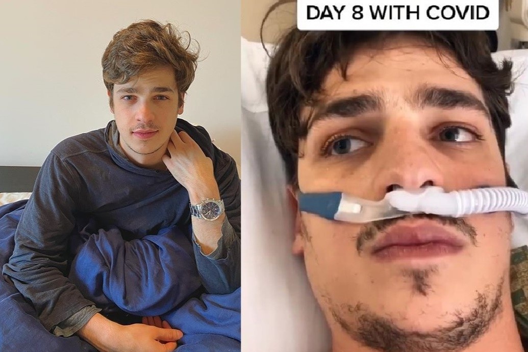 Sao TikTok mac Covid-19 cau xin fan deo khau trang, khong xem nhe dich hinh anh