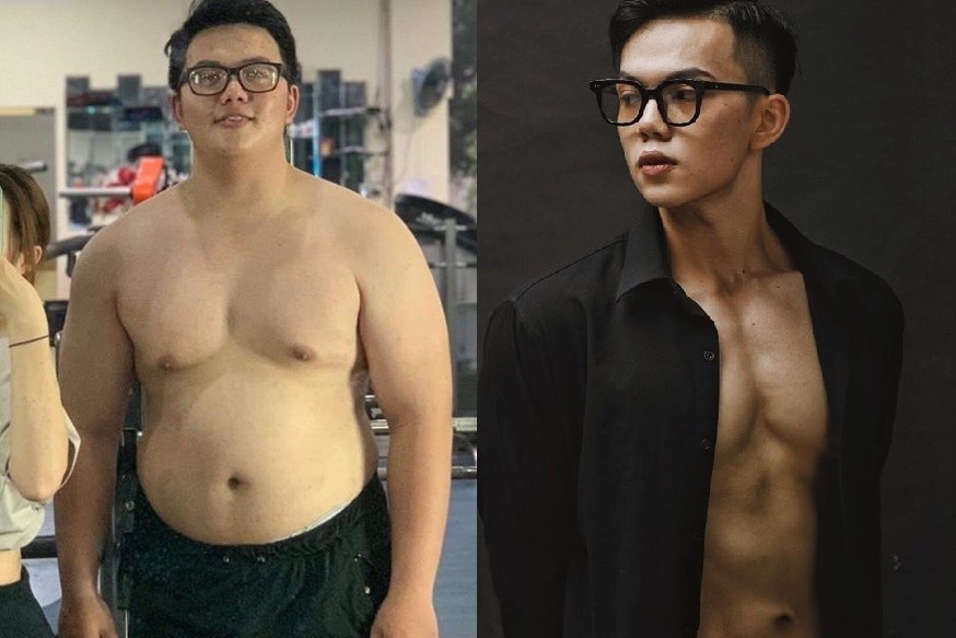 Chang trai Hai Phong tu 130 kg thanh VDV the hinh hinh anh