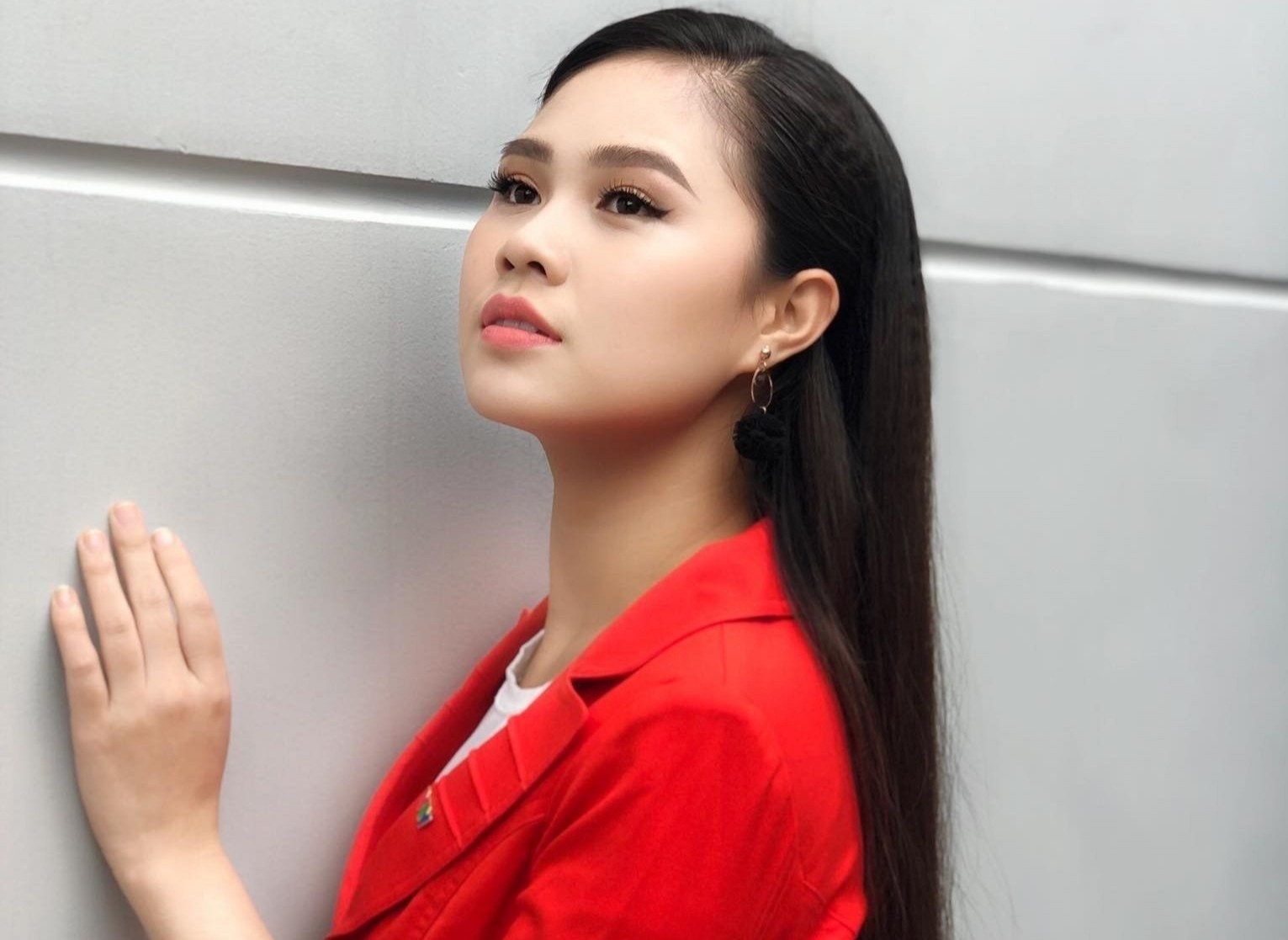 Co hoa khoi sinh vien thanh MC VTV hinh anh