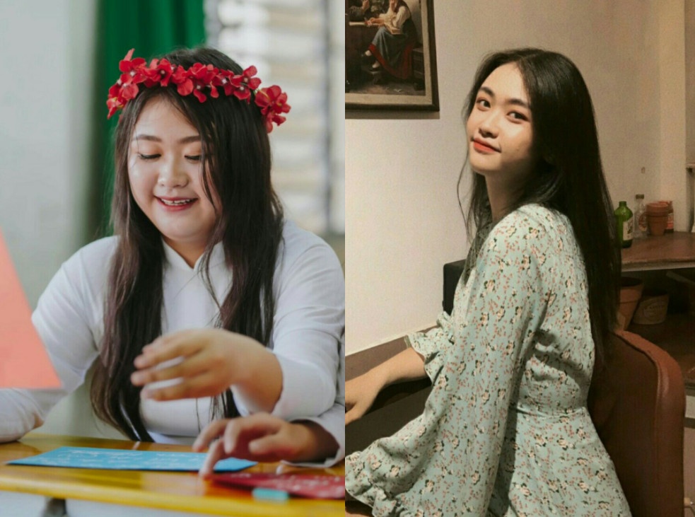 Co gai suyt khong duoc vao phong thi sau khi giam 37 kg hinh anh