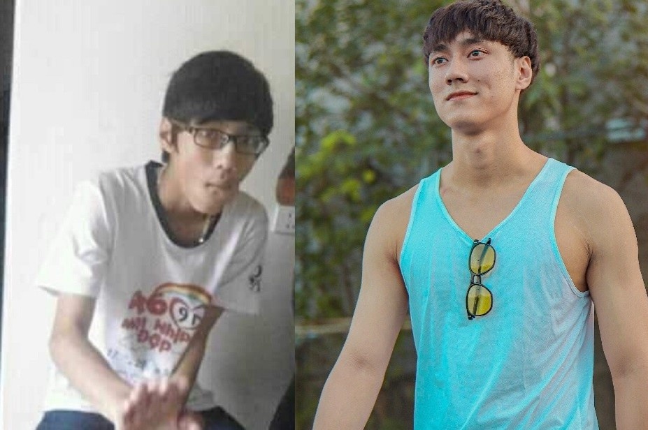 Nam sinh gay go thanh mau anh nho luyen tap the hinh hinh anh