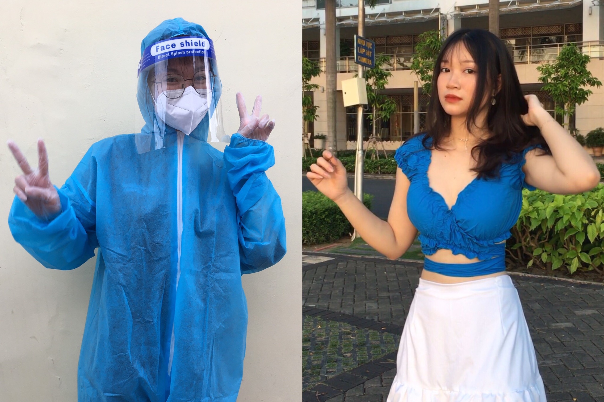 Khoi Covid-19, nu sinh xin di chong dich de tra on bac si hinh anh